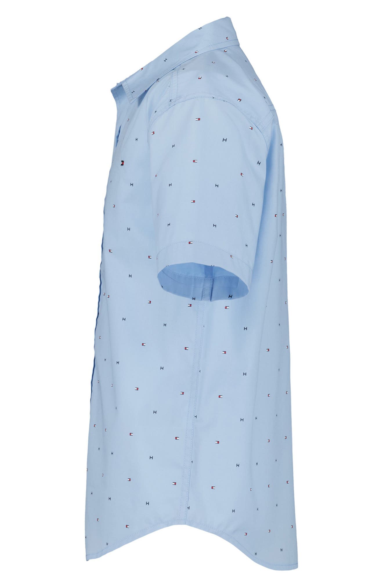 Tommy Hilfiger Kids' Tommy Flag Short Sleeve Button-Up Shirt