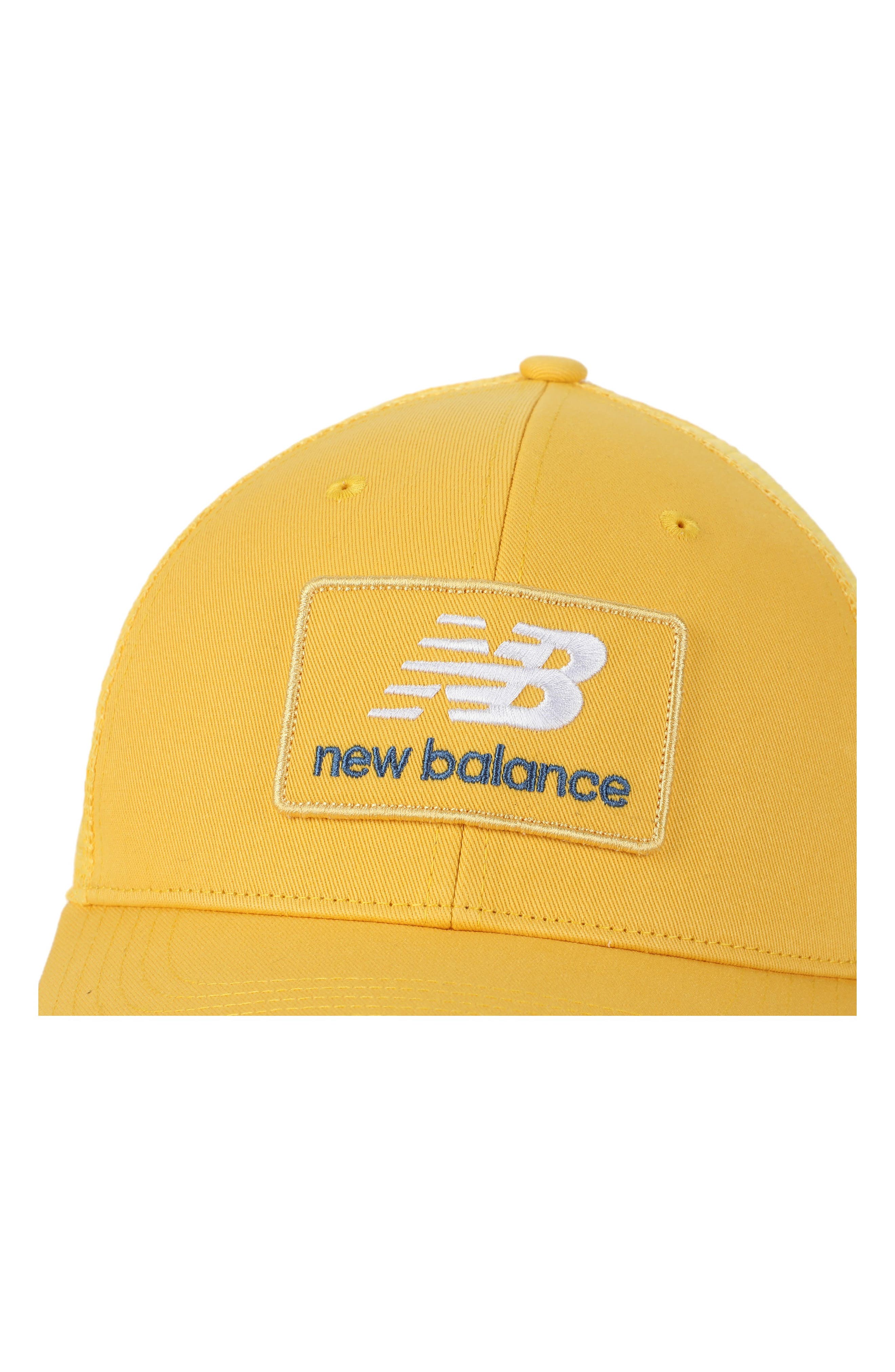 New Balance Stacked Patch Logo Trucker Hat