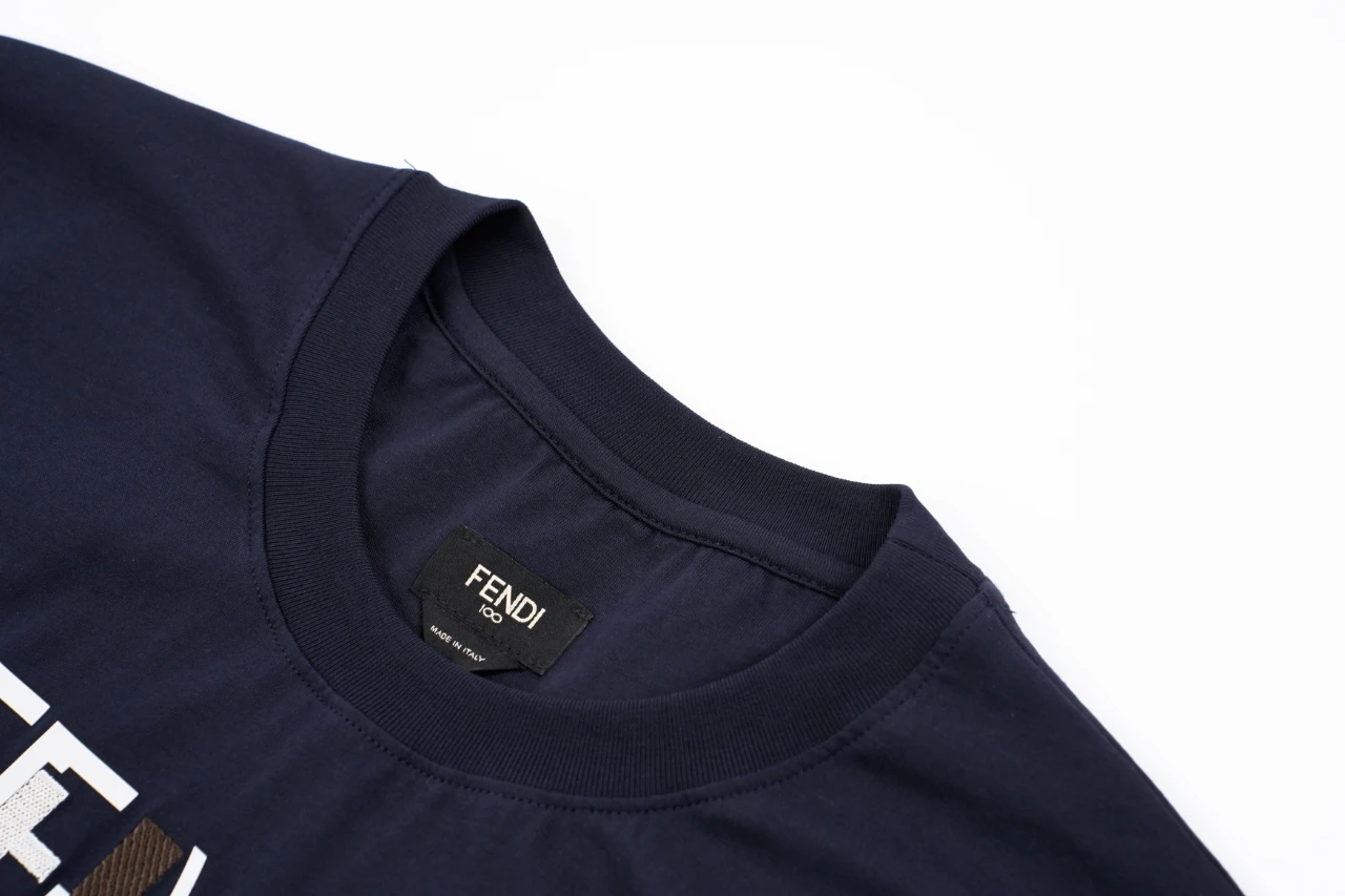 Fendi Navy Anniversary Lettering T-Shirt product photo from LabelPicks
