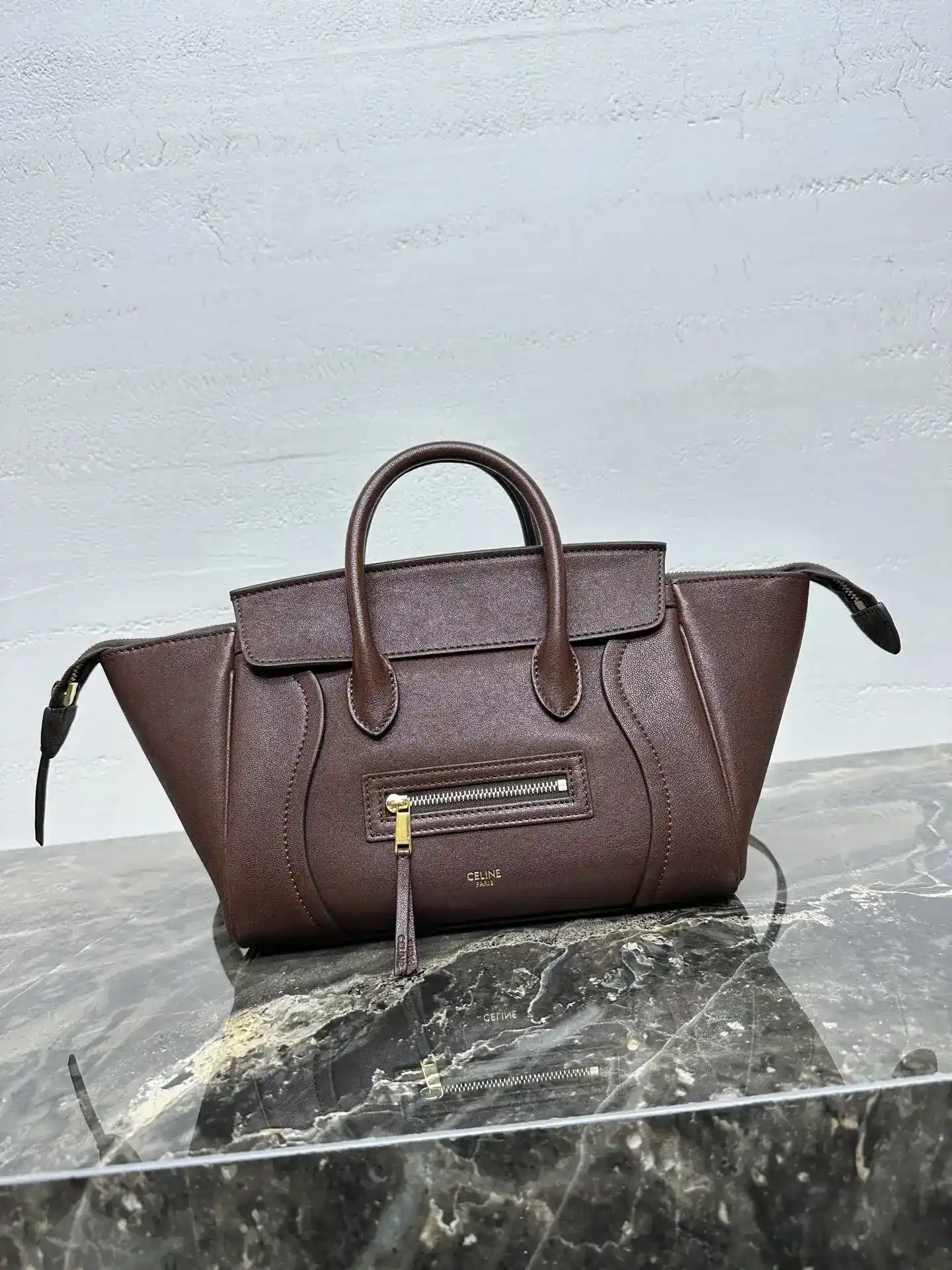 Celine Lambskin Luggage Top Handle Bag product photo from LabelPicks