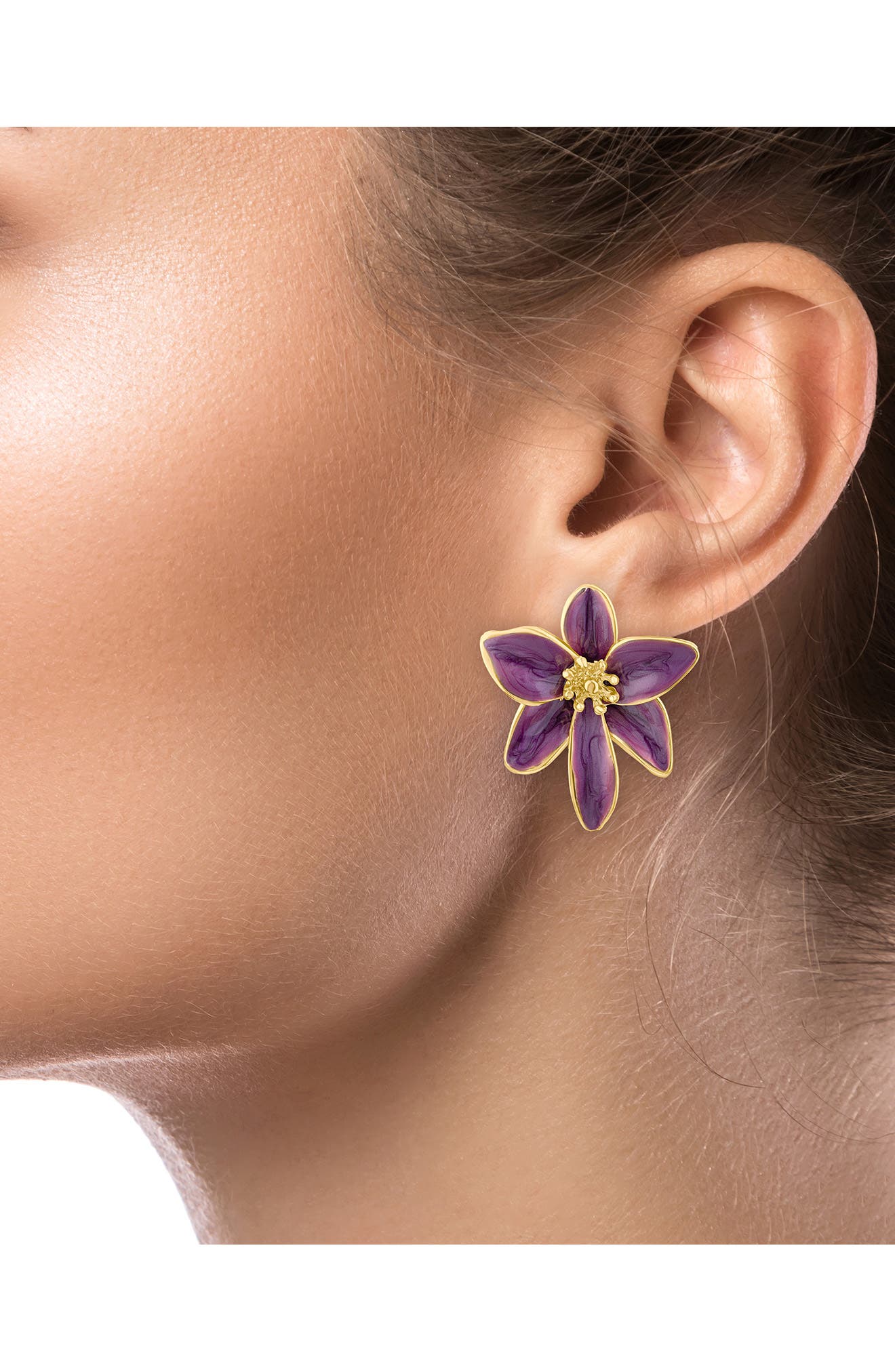 JARDIN Iris Flower Drop Earrings (Nordstrom Exclusive)