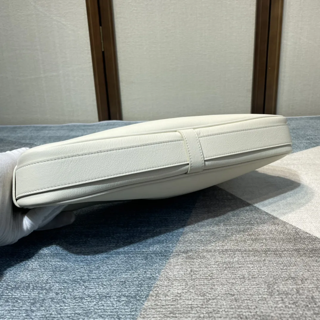 Celine White Triomphe Canvas Shoulder Bag product photo from LabelPicks
