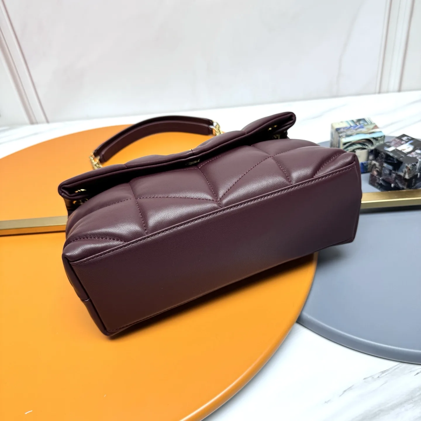 Saint Laurent Loulou Burgundy Quilted Leather Shoulder Bag product photo from LabelPicks