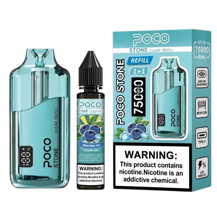 POCO STONE 75000 Puffs Refillable Disposable Vape