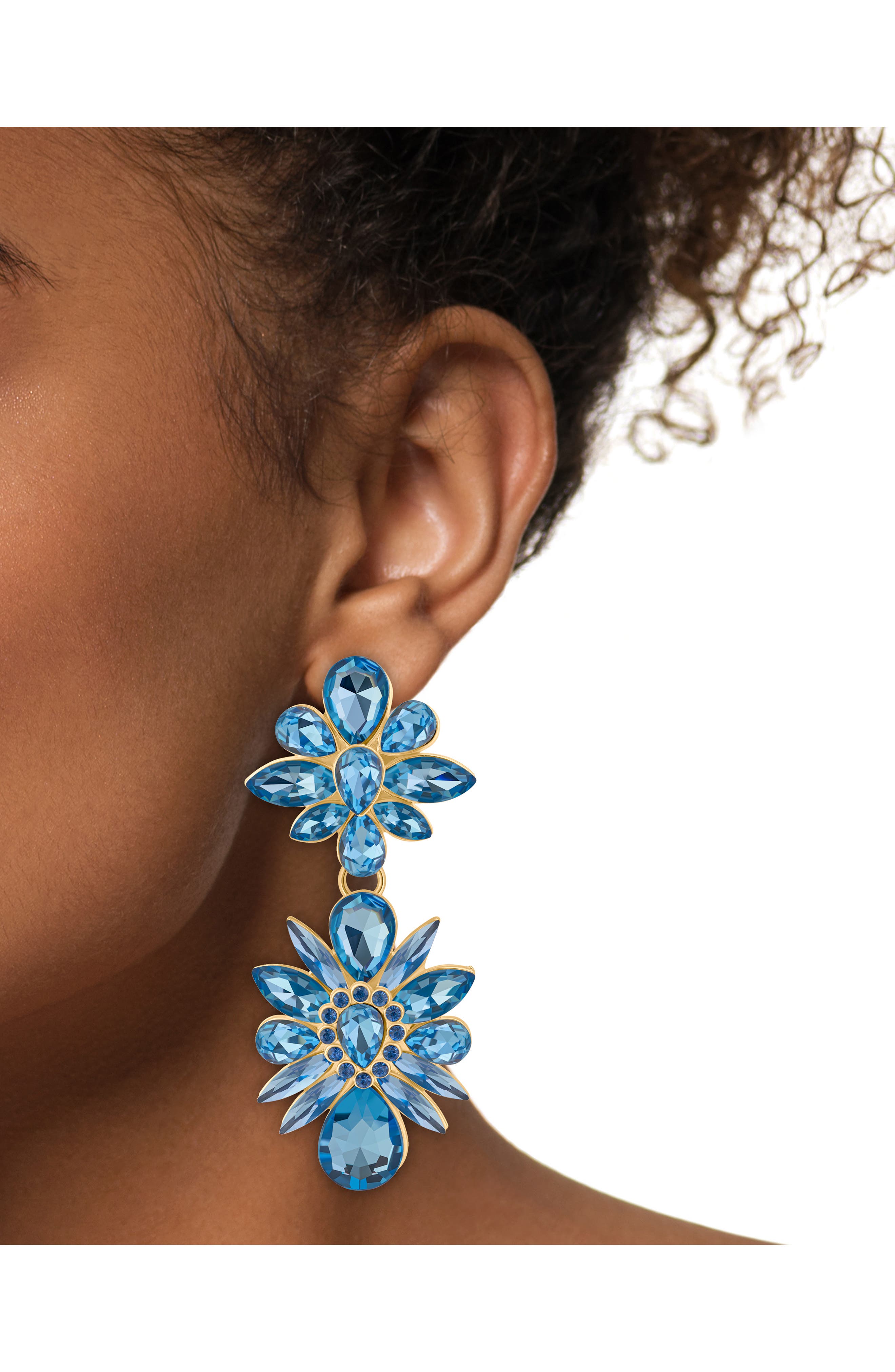 JARDIN Crysal Flower Drop Earrings (Nordstrom Exclusive)