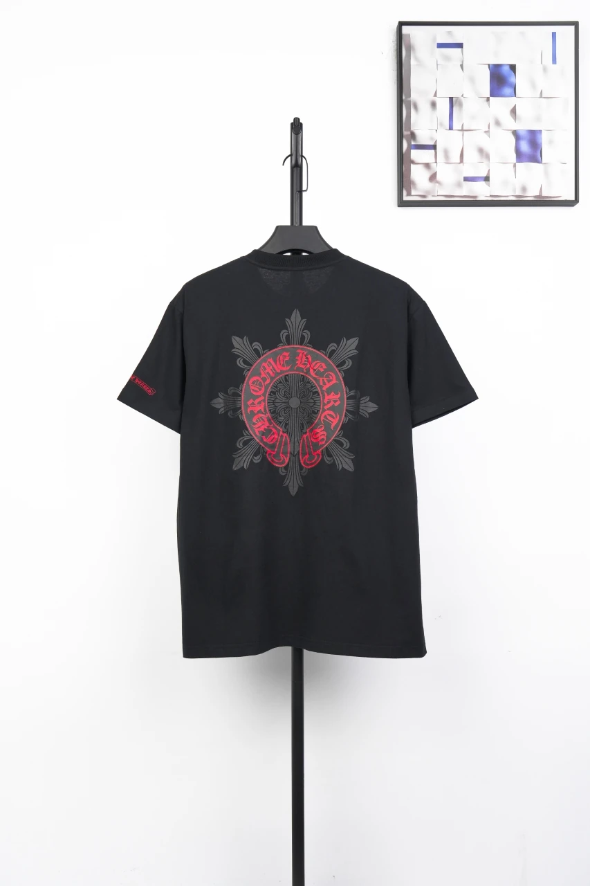 Chrome Hearts Black Red Cross Starburst Graphic T-Shirt product photo from LabelPicks