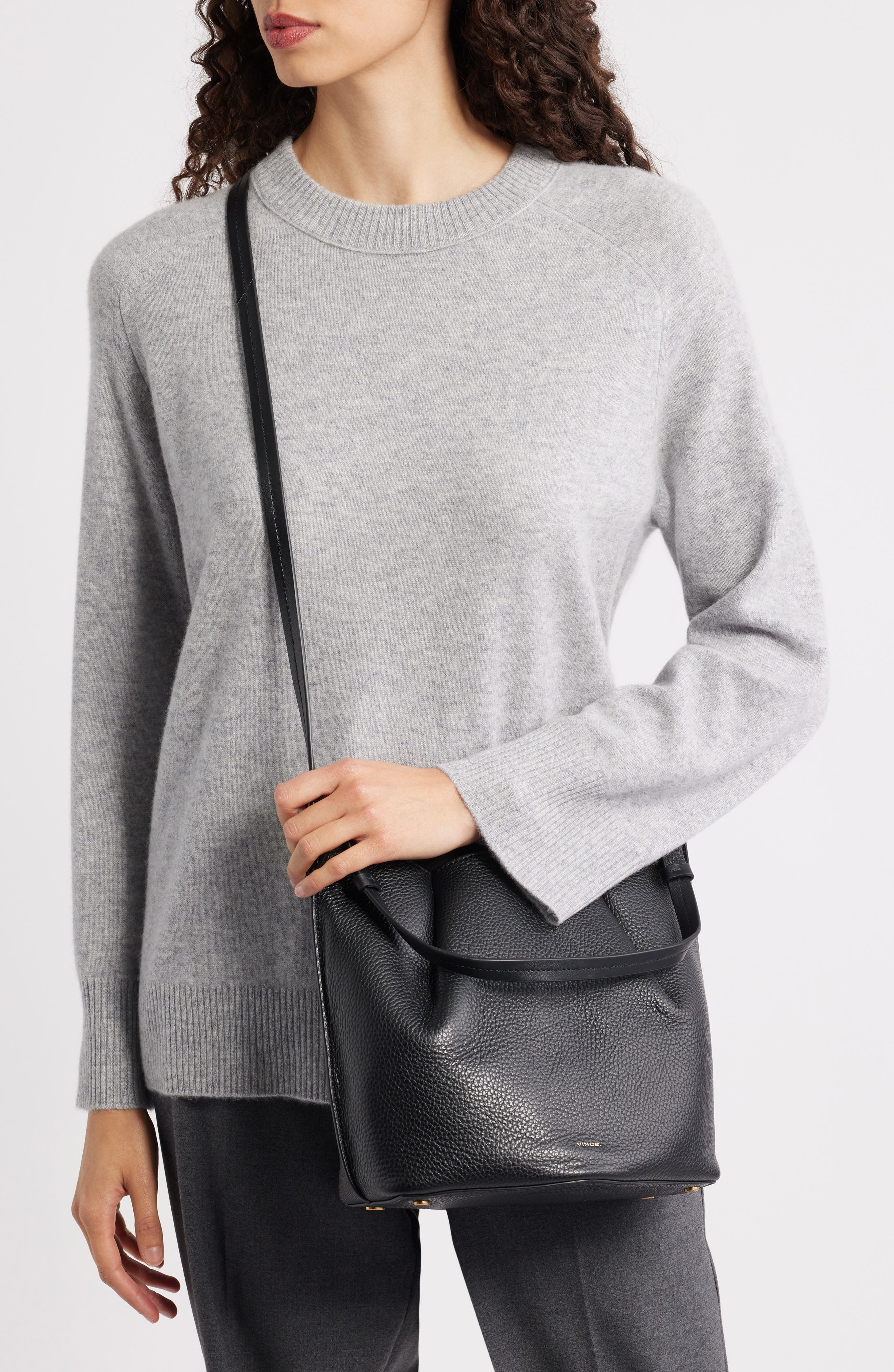 Vince Ava Leather Crossbody Bag