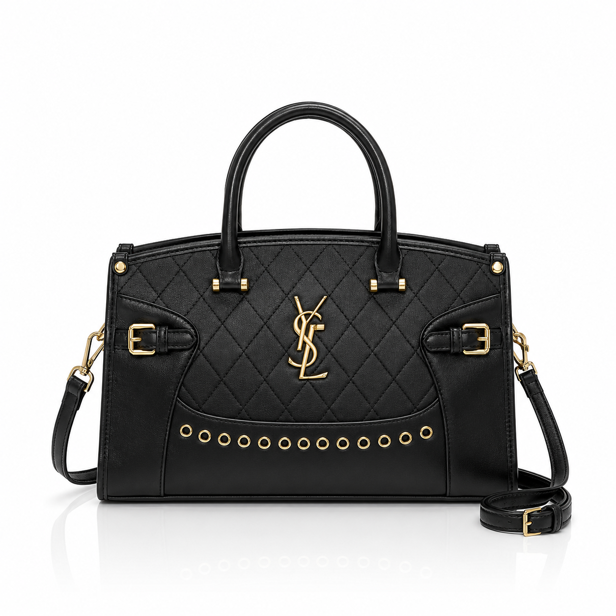 Bolsa Feminina YSL Matelassê Preta com Alça Removível