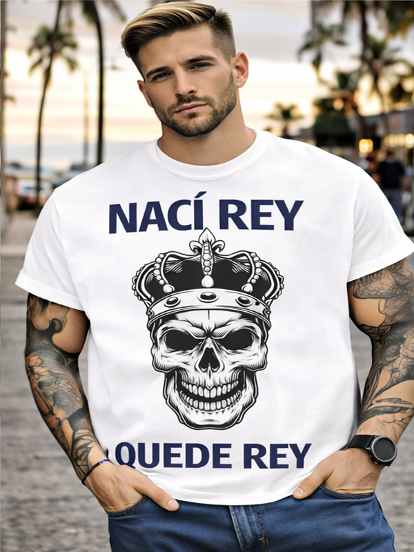 Remera Rey Calavera | Streetwear Dark Unisex