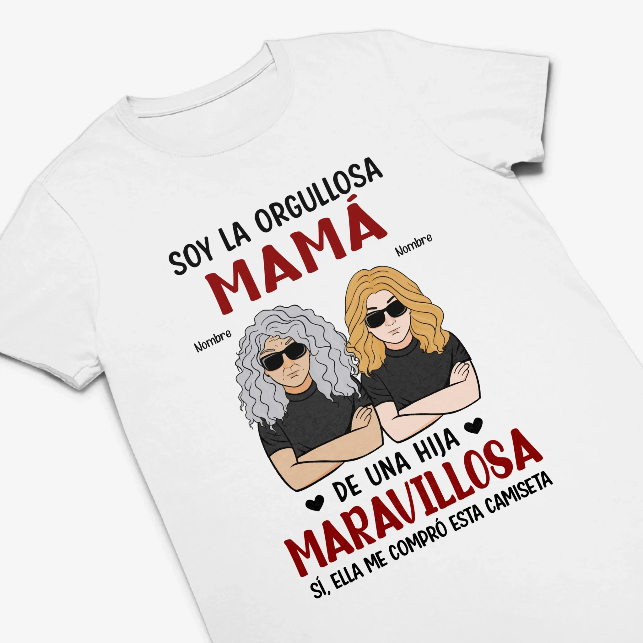 Personalizar Camisetas Para Mamá | Personalizado Regalo Para Madre | Soy la orgullosa mamá divertida
