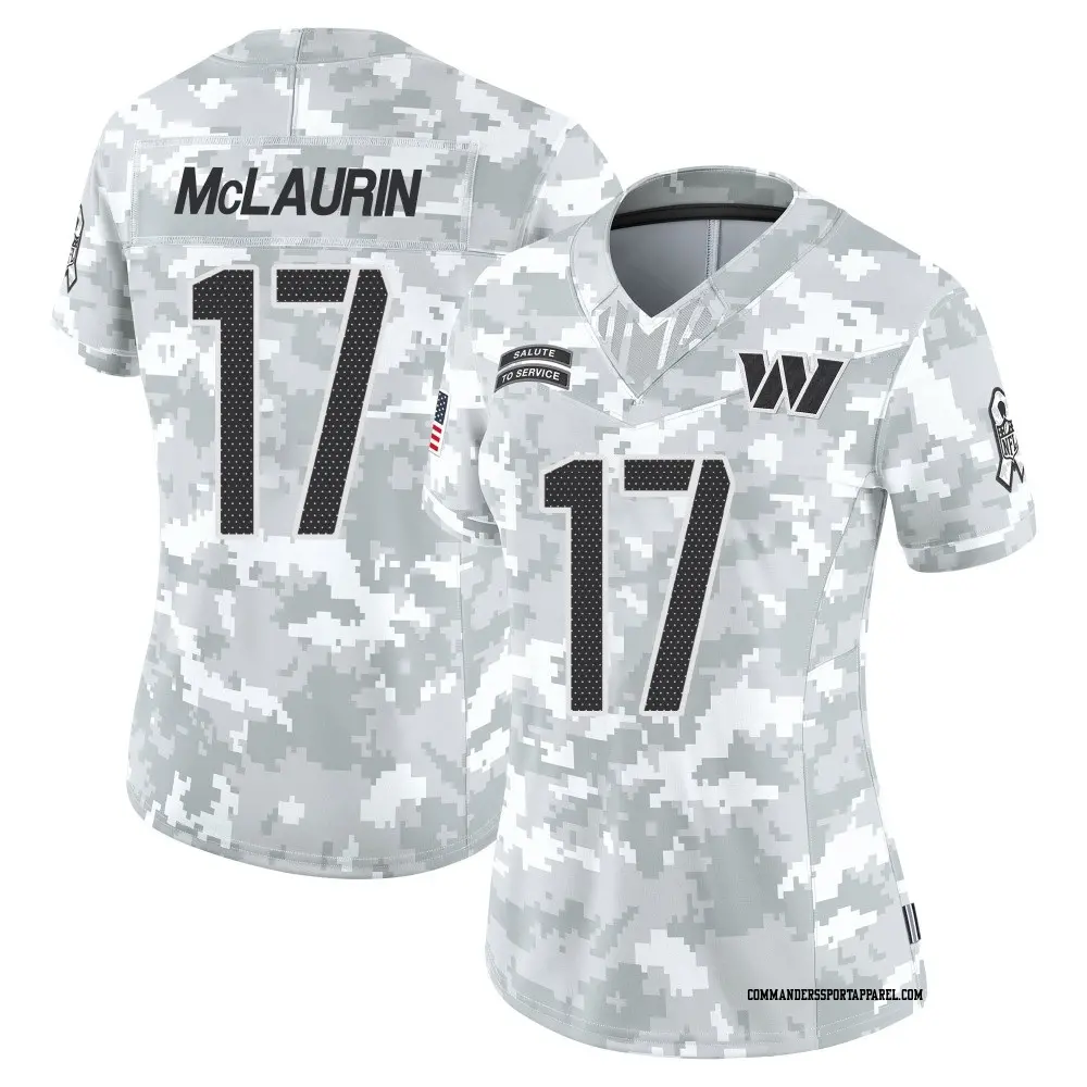 Terry McLaurin Washington Commanders Women's Nike 2024 Salute to Service Limited Jersey - Arctic Camo