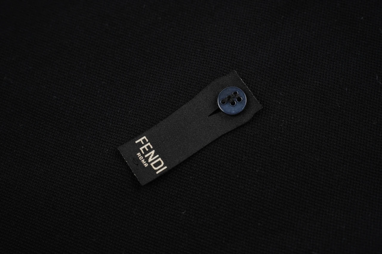 Fendi Black FF Chest Logo Polo Shirt product photo from LabelPicks