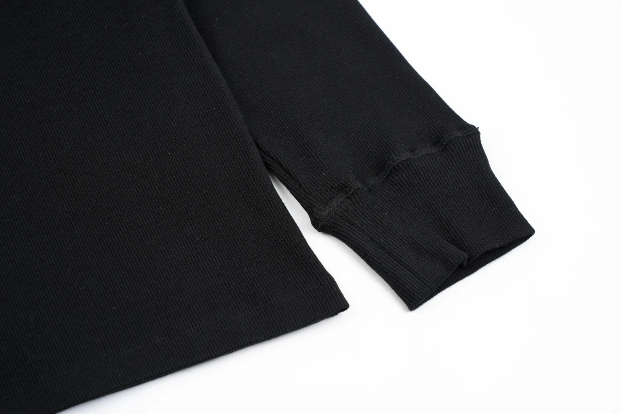 LOEWE Black Ribbed Anagram Long Sleeve Top product photo from LabelPicks