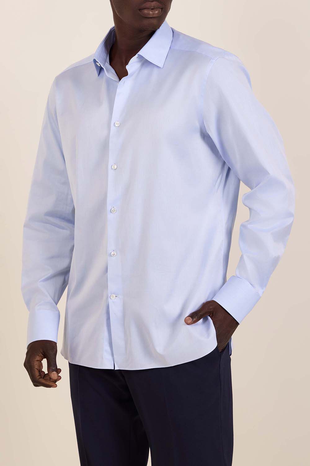 ZEGNA חולצת כפתורים סלים פיט