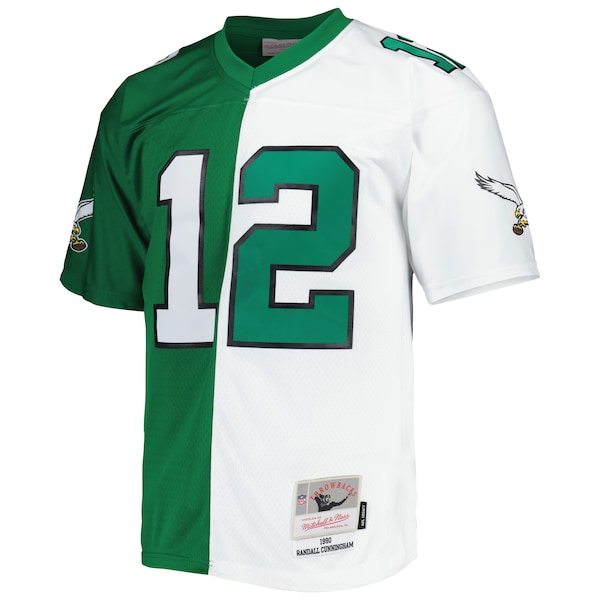 Randall Cunningham Philadelphia Eagles 1990 Split Legacy Replica Jersey - Kelly Green/White