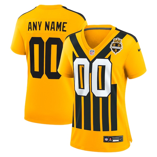 Pittsburgh Steelers Nike Women's Alternate 1933 Throwback Game Custom Jersey - Gold/Black