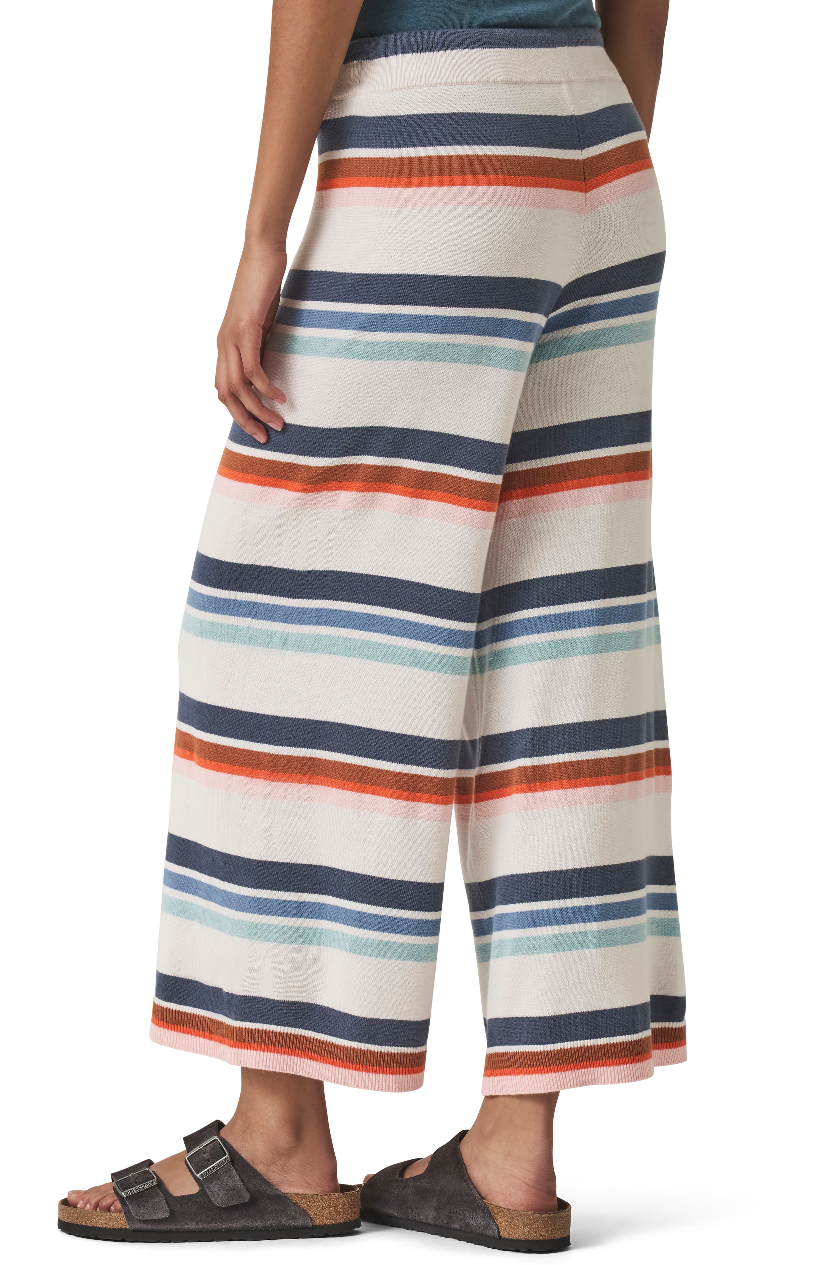 Splendid Polly Stripe Crop Sweater Knit Pants