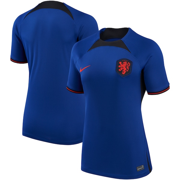 Netherlands National Team Nike Women's 2022/23 Away Breathe Stadium Replica Blank Jersey - Royal