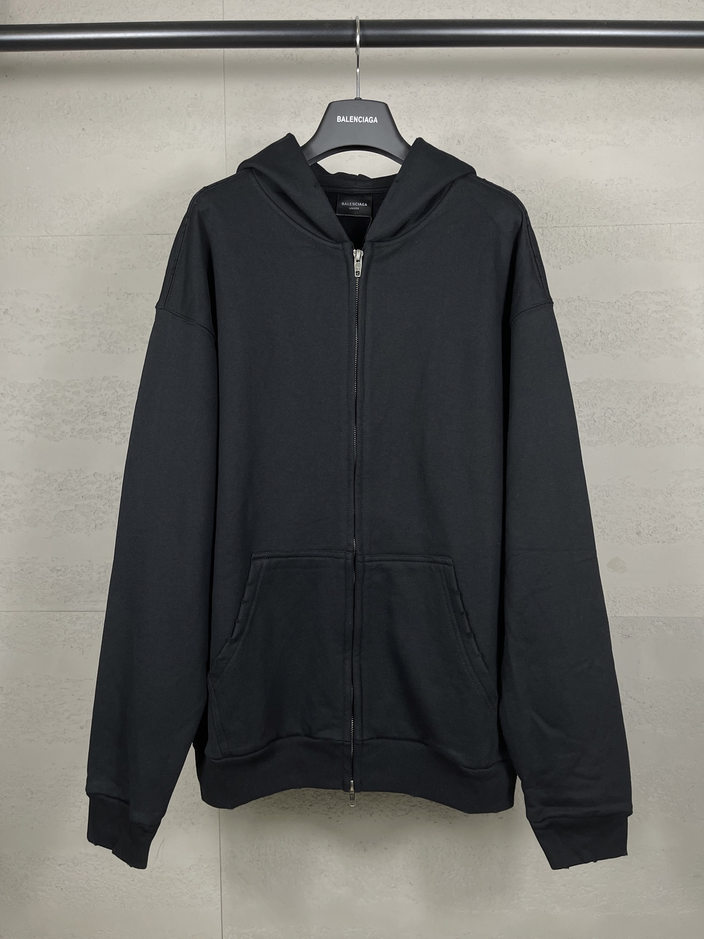 Pulp Printing Print Washed Long Sleeve Zipper Hoodies