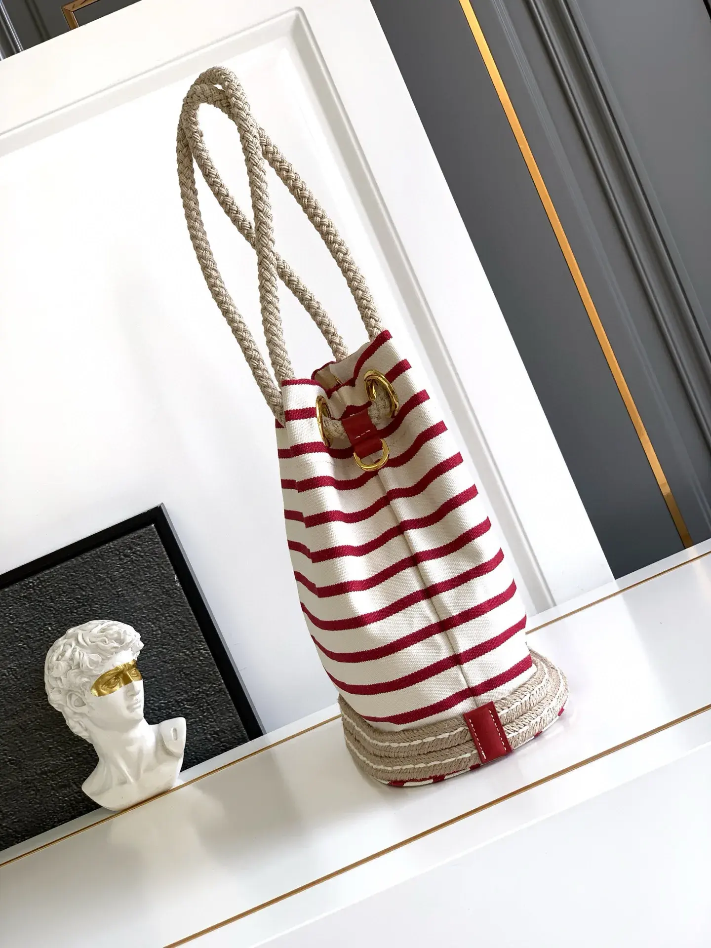 Prada Straw Woven Bucket Bag product photo from LabelPicks