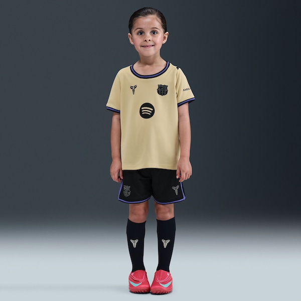 Barcelona Nike Youth 2025/26 Stadium Kit Set - Gold
