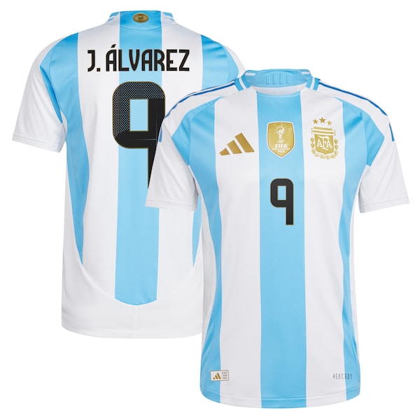 Julián Álvarez Argentina National Team adidas 2024 Home Authentic Jersey - White