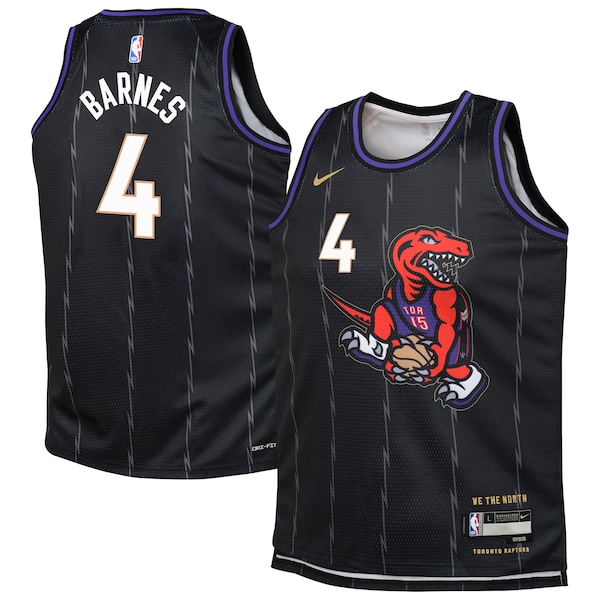 Scottie Barnes Toronto Raptors Nike Youth 2024/25 Swingman Player Jersey - City Edition - Black