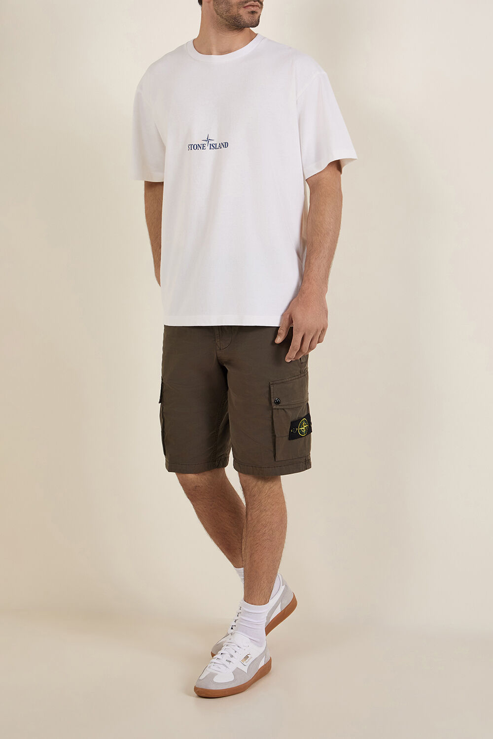 STONE ISLAND מכנסי ברמודה סלים פיט