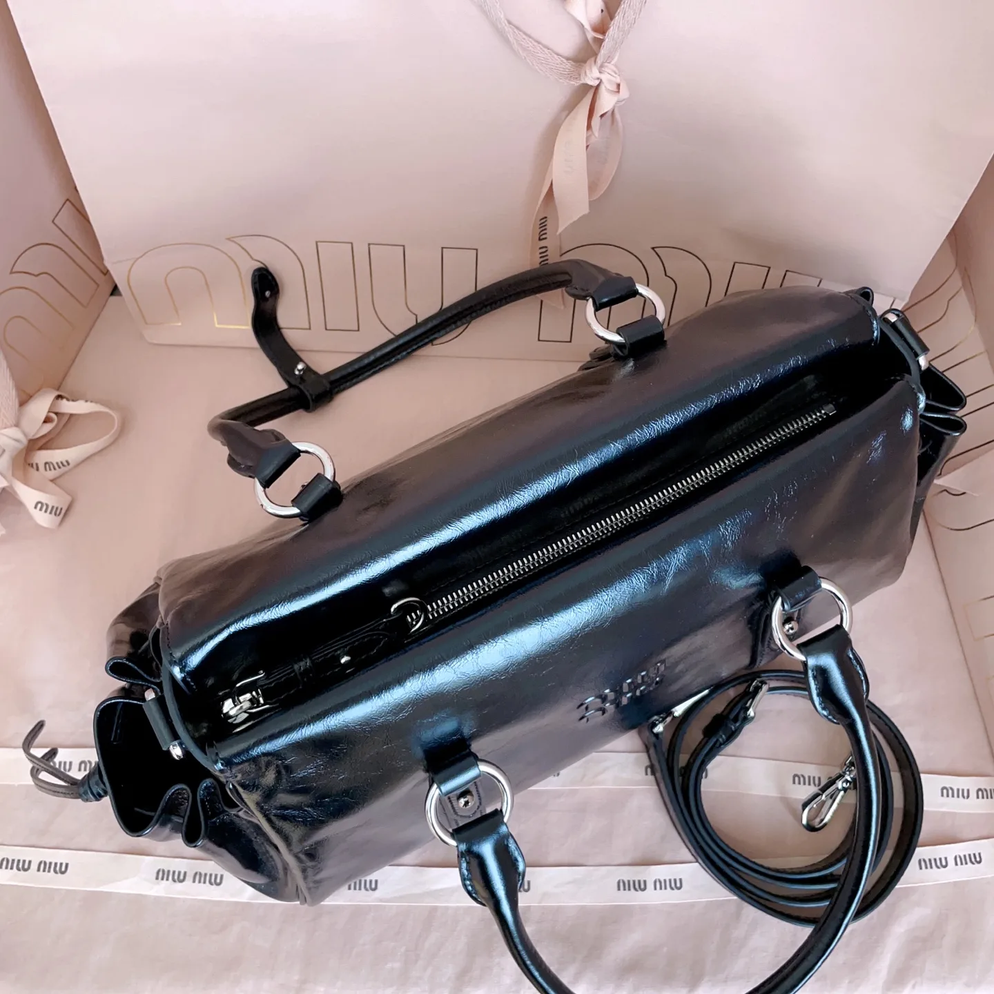 Miu Miu Chain-Accented Shoulder Bag product photo from LabelPicks