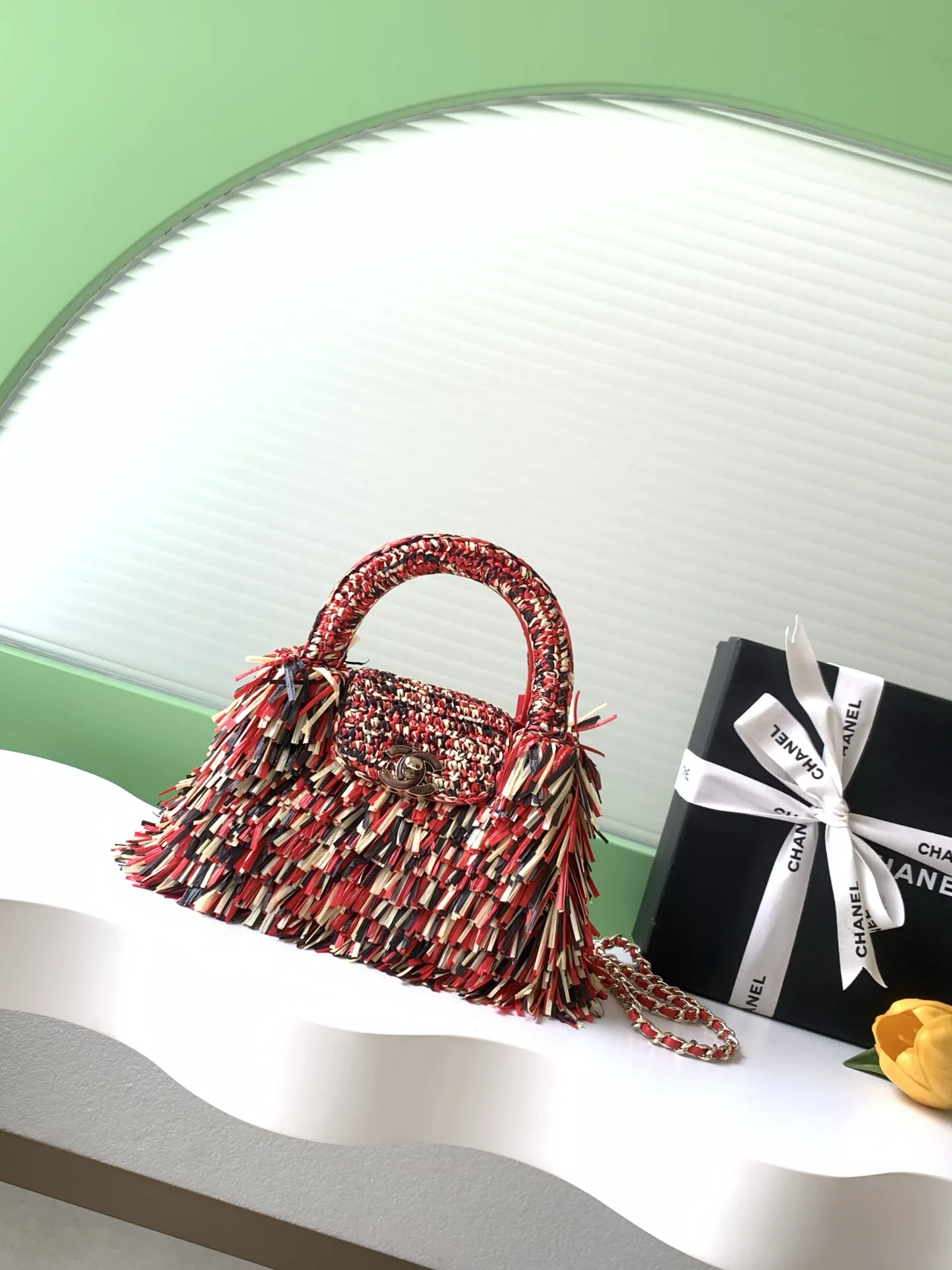 Chanel Straw Woven Top Handle Bag product photo from LabelPicks