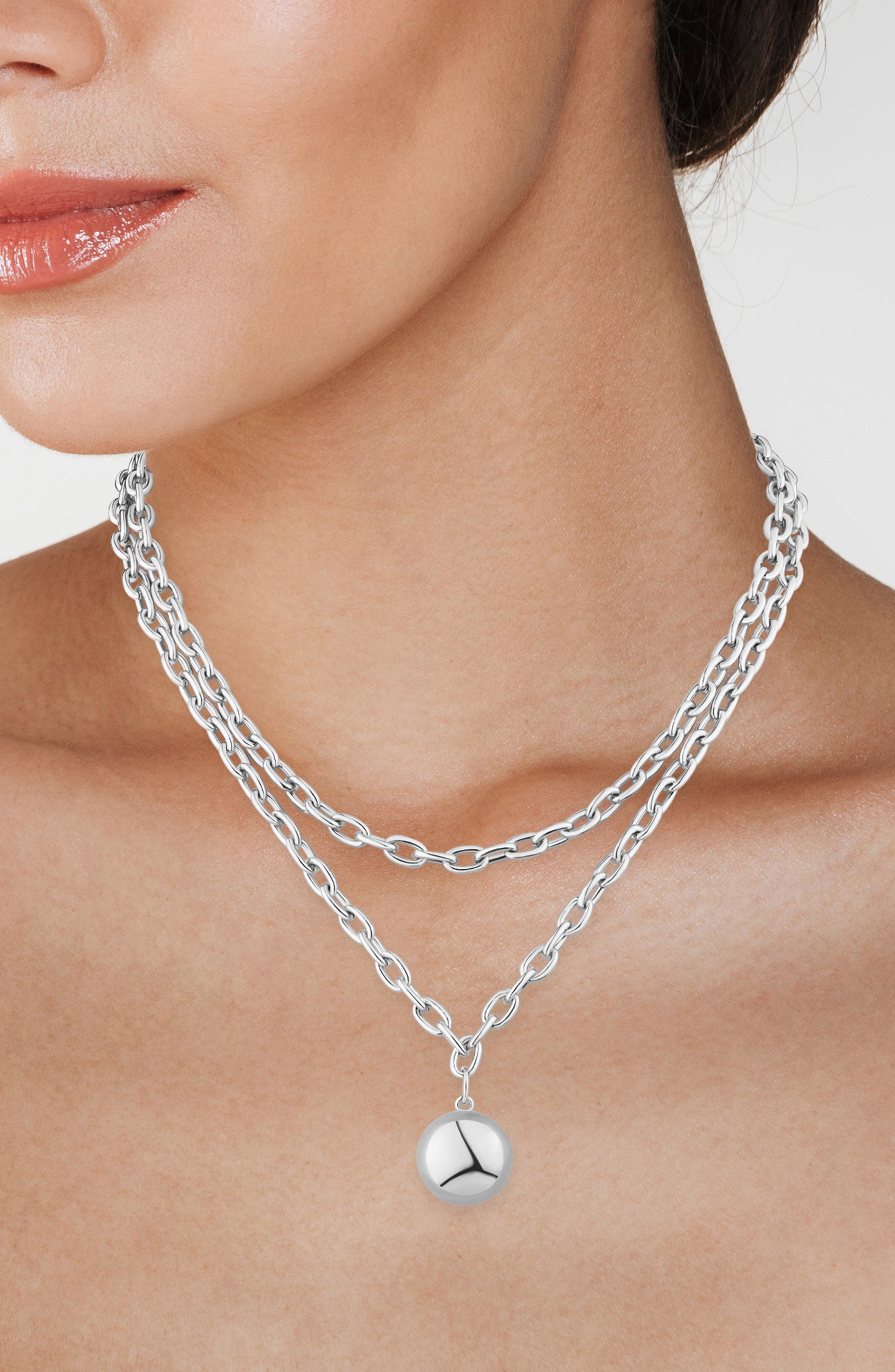 JARDIN Disc Pendant Layered Necklace (Nordstrom Exclusive)