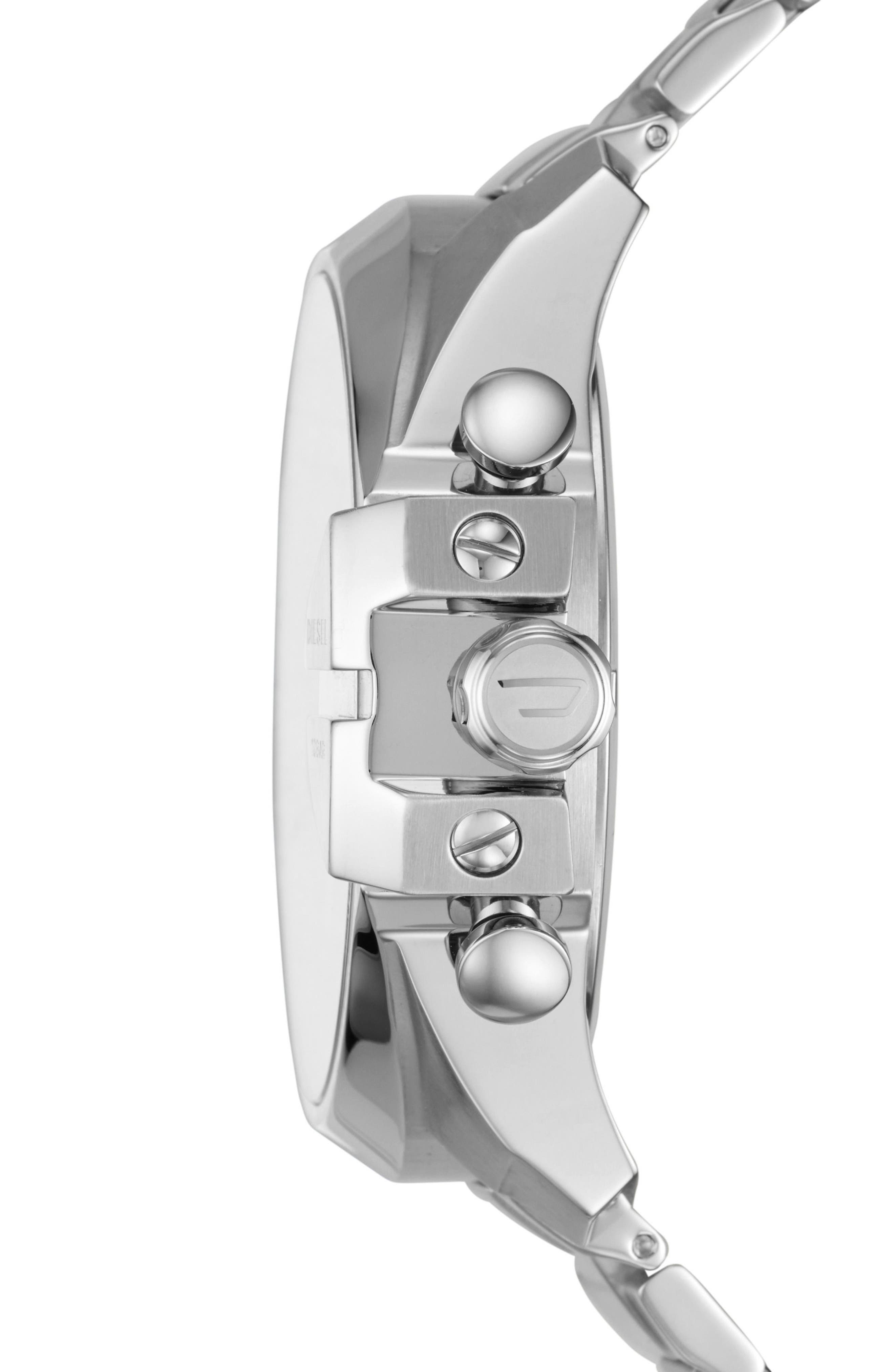 DIESEL® Mega Chief Chronograph Bracelet Watch, 51mm x 59mm