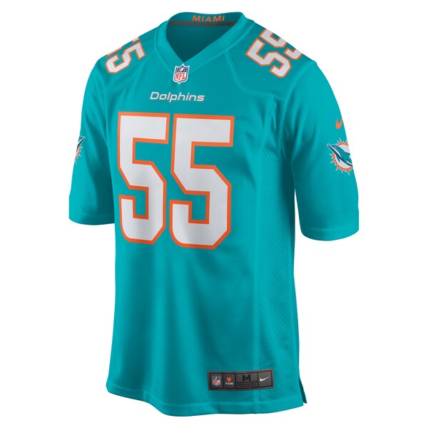 Aaron Brewer Miami Dolphins Nike  Game Jersey -  Aqua