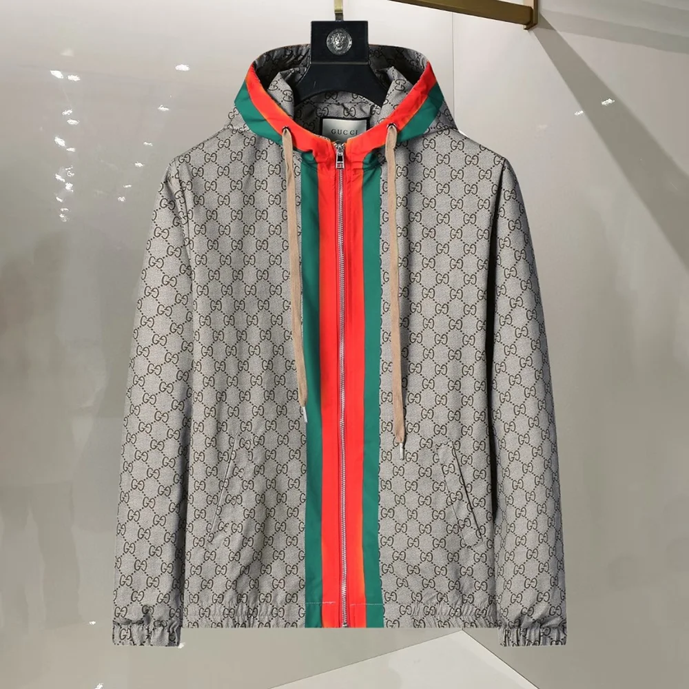 Classic Printed Long Sleeved Zipper Jackets