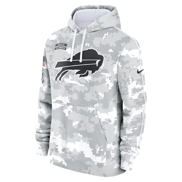 Buffalo Bills Nike 2024 Salute to Service Club Fleece Pullover Hoodie - Arctic Camo