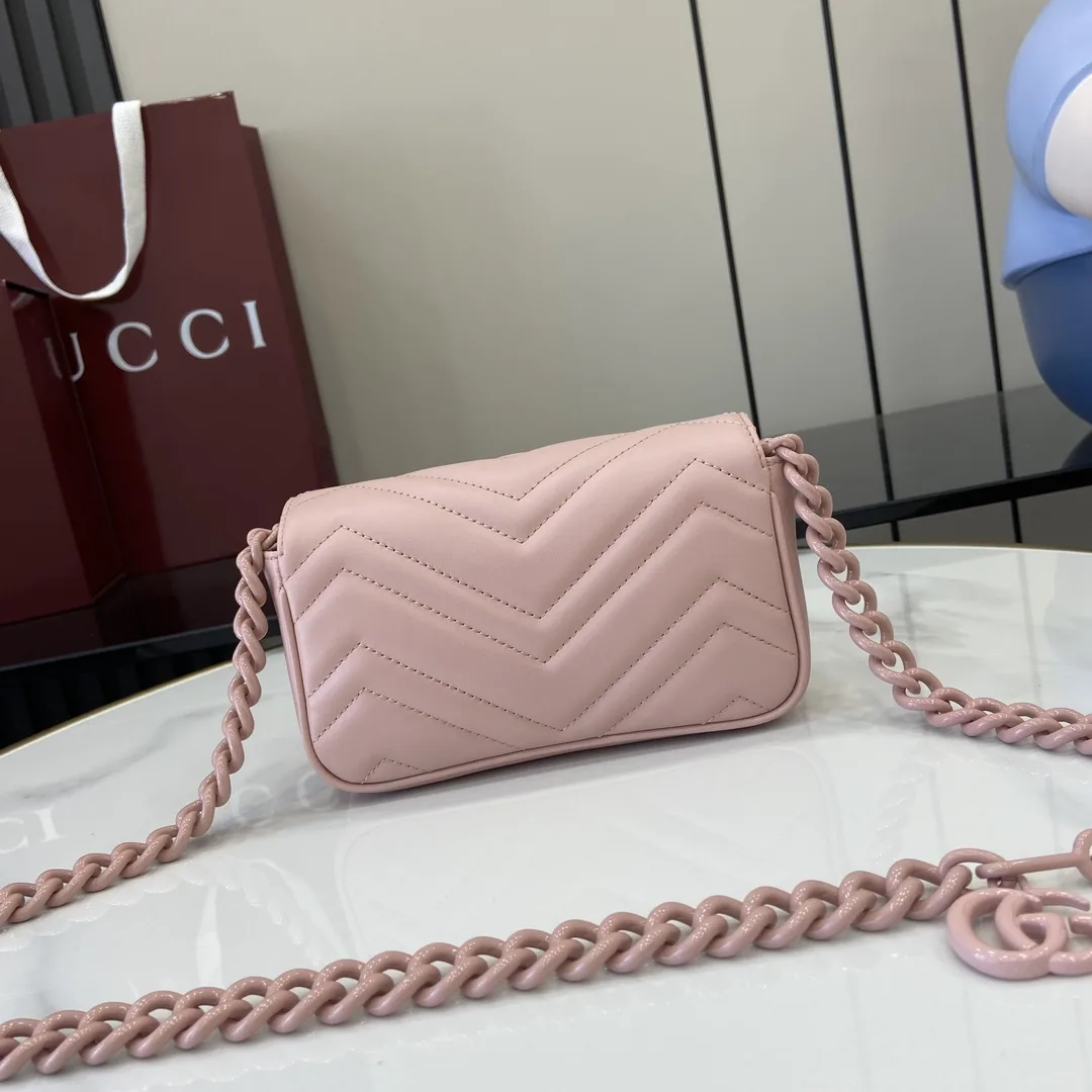 Gucci Pink Marmont Quilted Leather Shoulder Bag product photo from LabelPicks