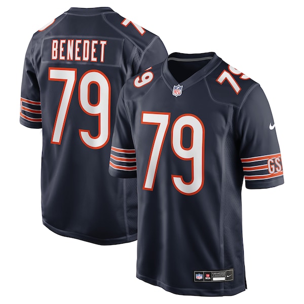 Theo Benedet Chicago Bears Nike Team Game Jersey -  Navy