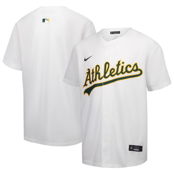 Athletics Nike Youth Home Game Jersey - White