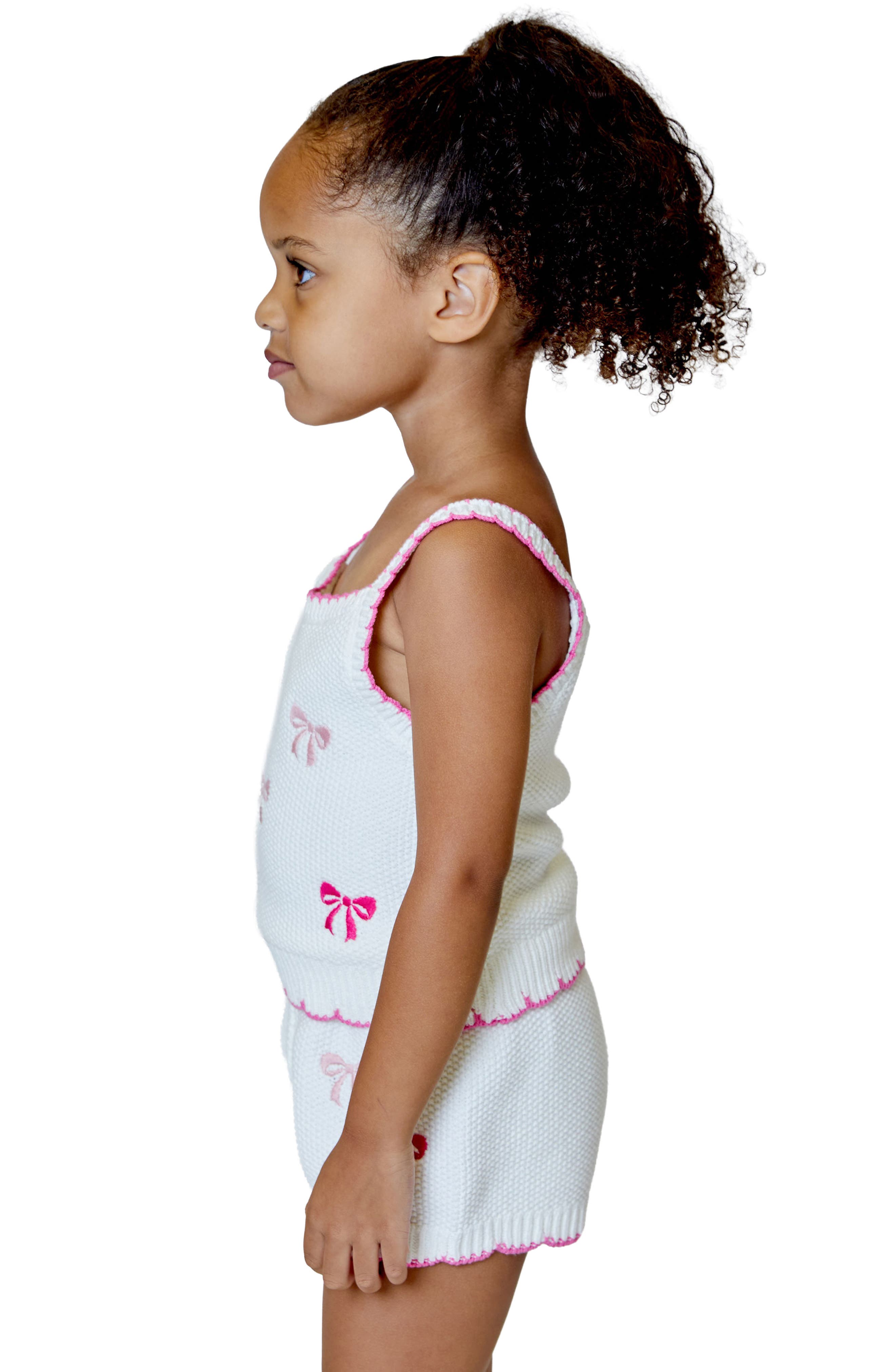 Design History Kids' Bow Sweater Tank & Shorts Set