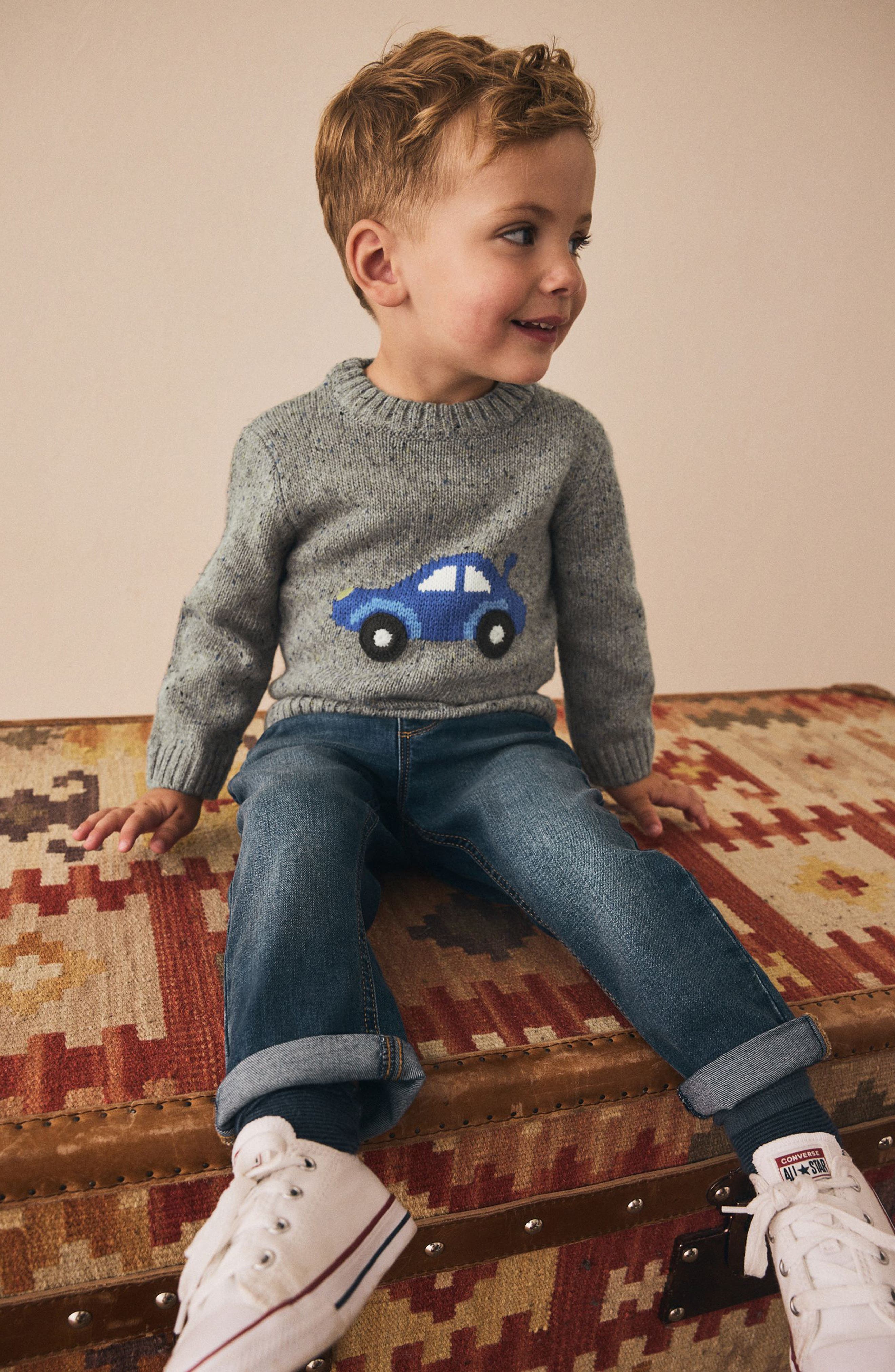 NEXT Kids' Car Knit Sweater