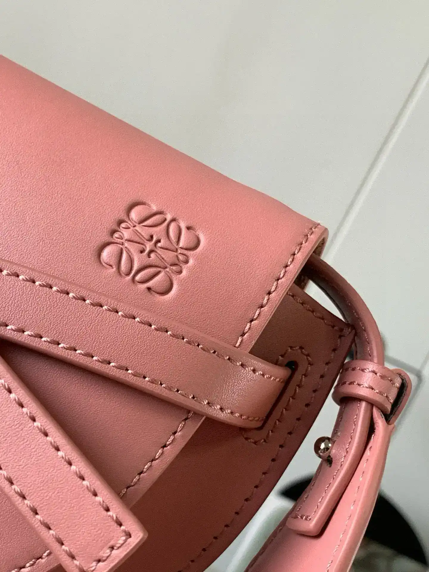 Loewe Pink Calfskin Shoulder Bag product photo from LabelPicks