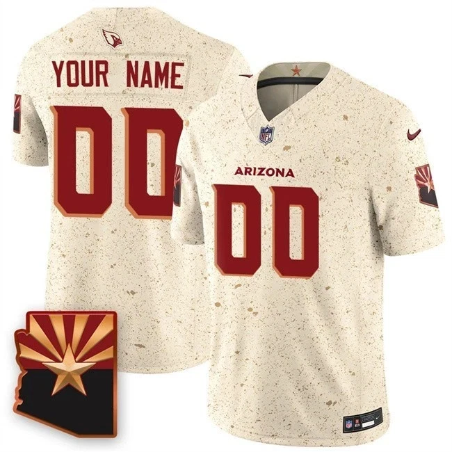 Arizona Cardinals Nike 2025 Rivalries Collection Custom Limited Jersey - Natural