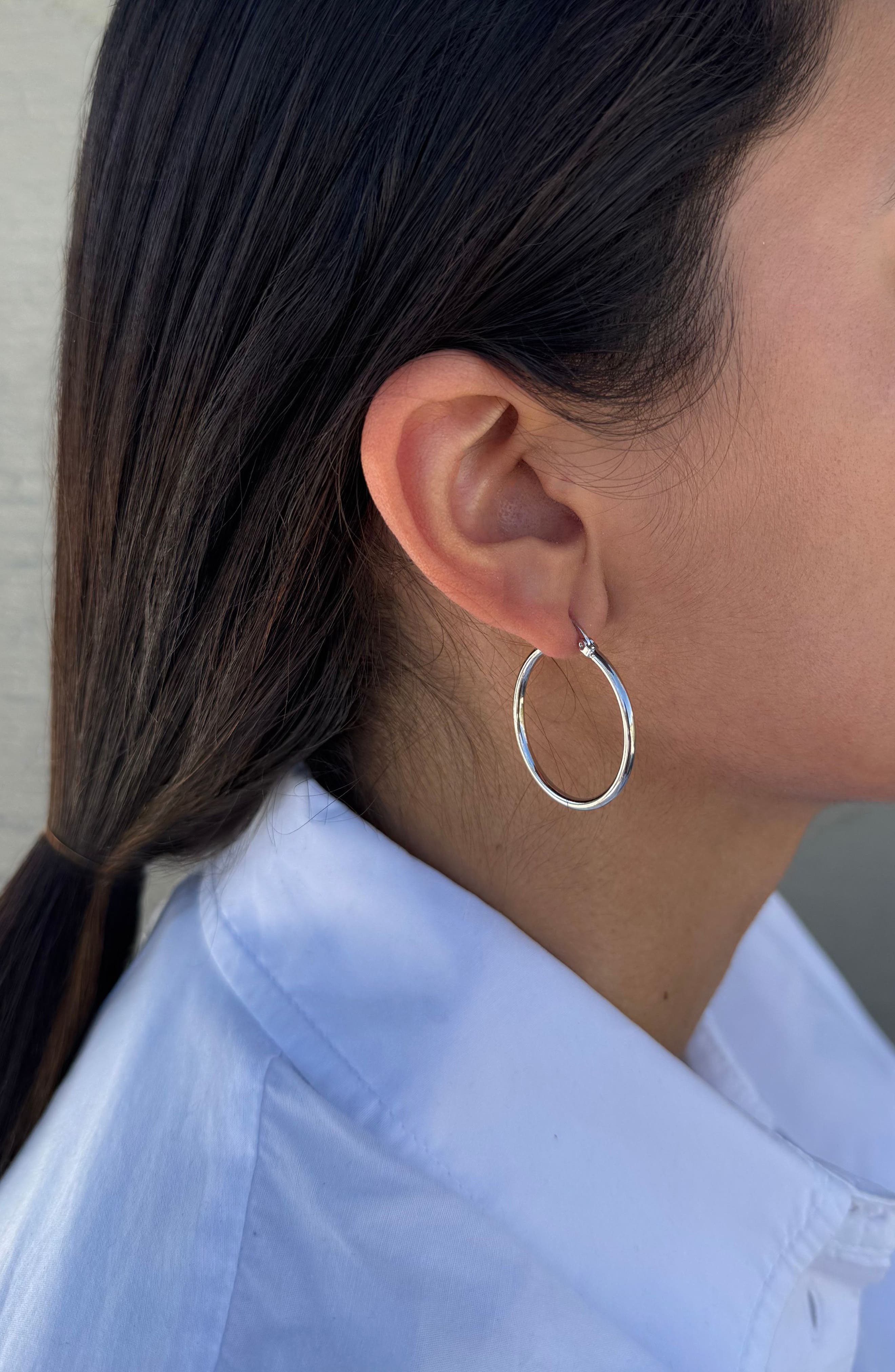 Adornia Set of 2 Assorted Infinity Hoop Earrings