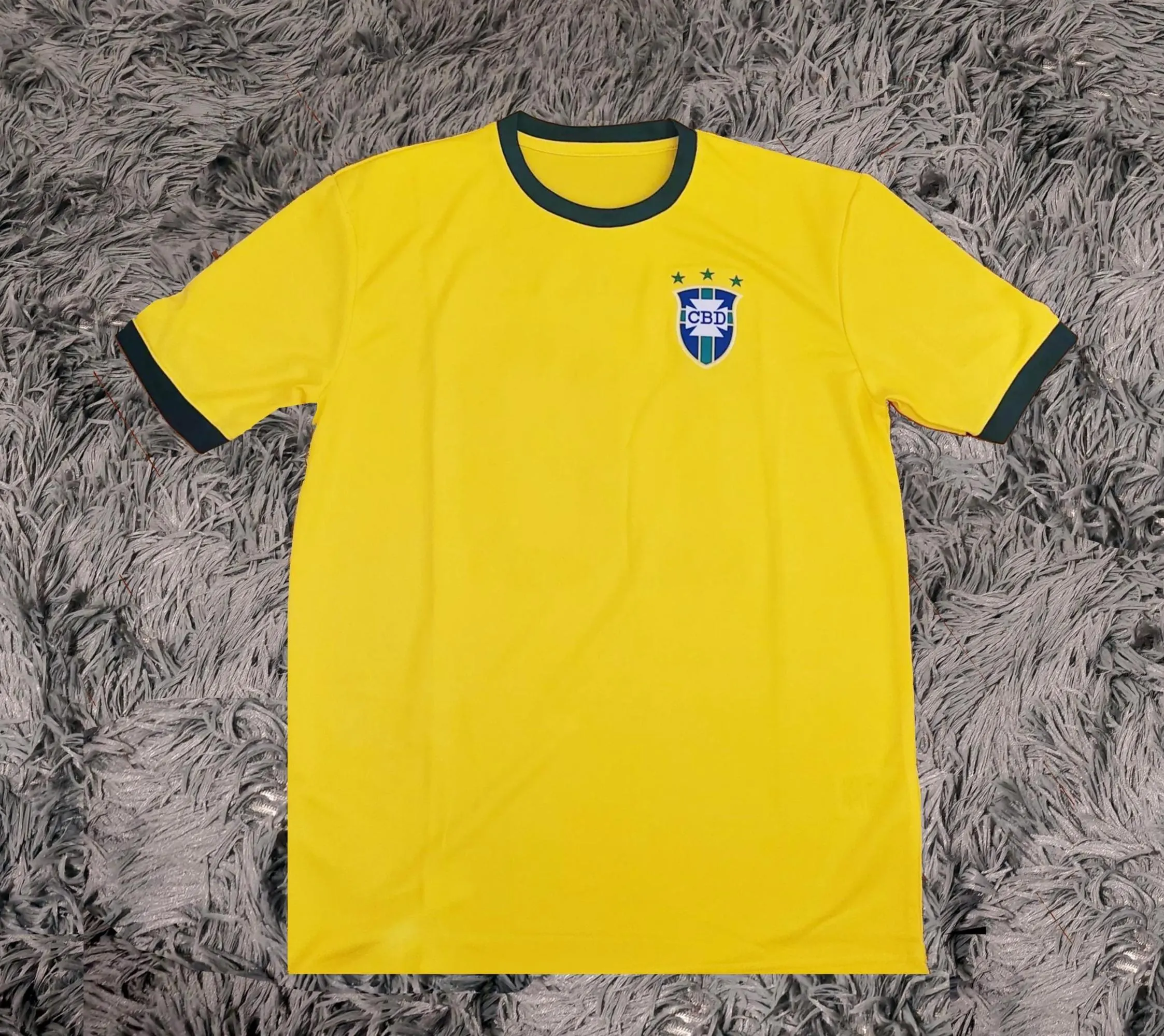 Pele Pel茅 SIGNED Brazil 1970 Home Jersey/Shirt - COA - Retro