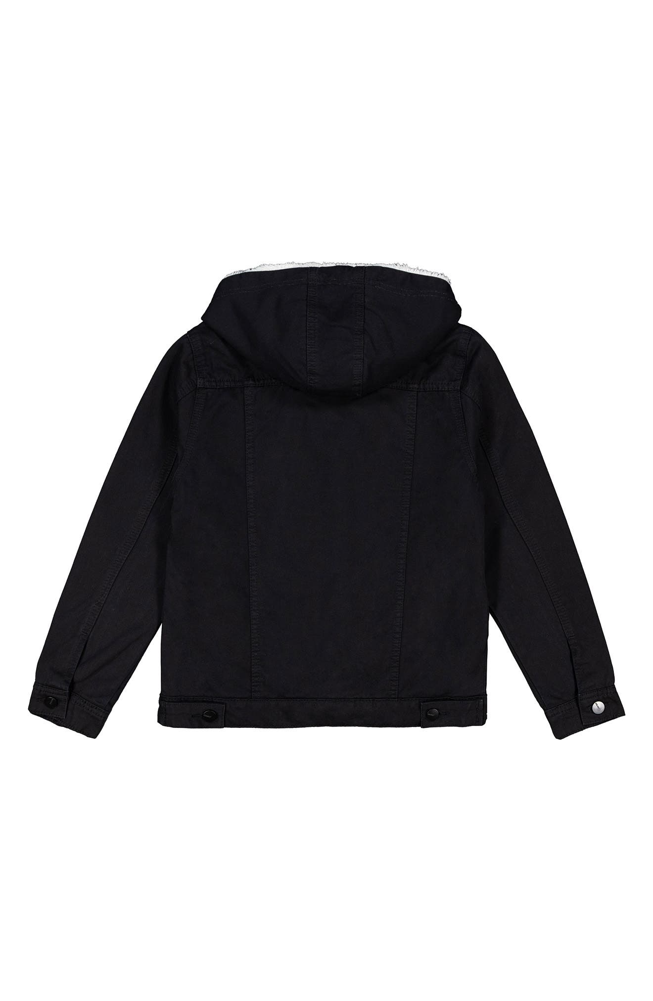 Joe's Jeans Kids' Faux Shearling Hooded Trucker Jacket