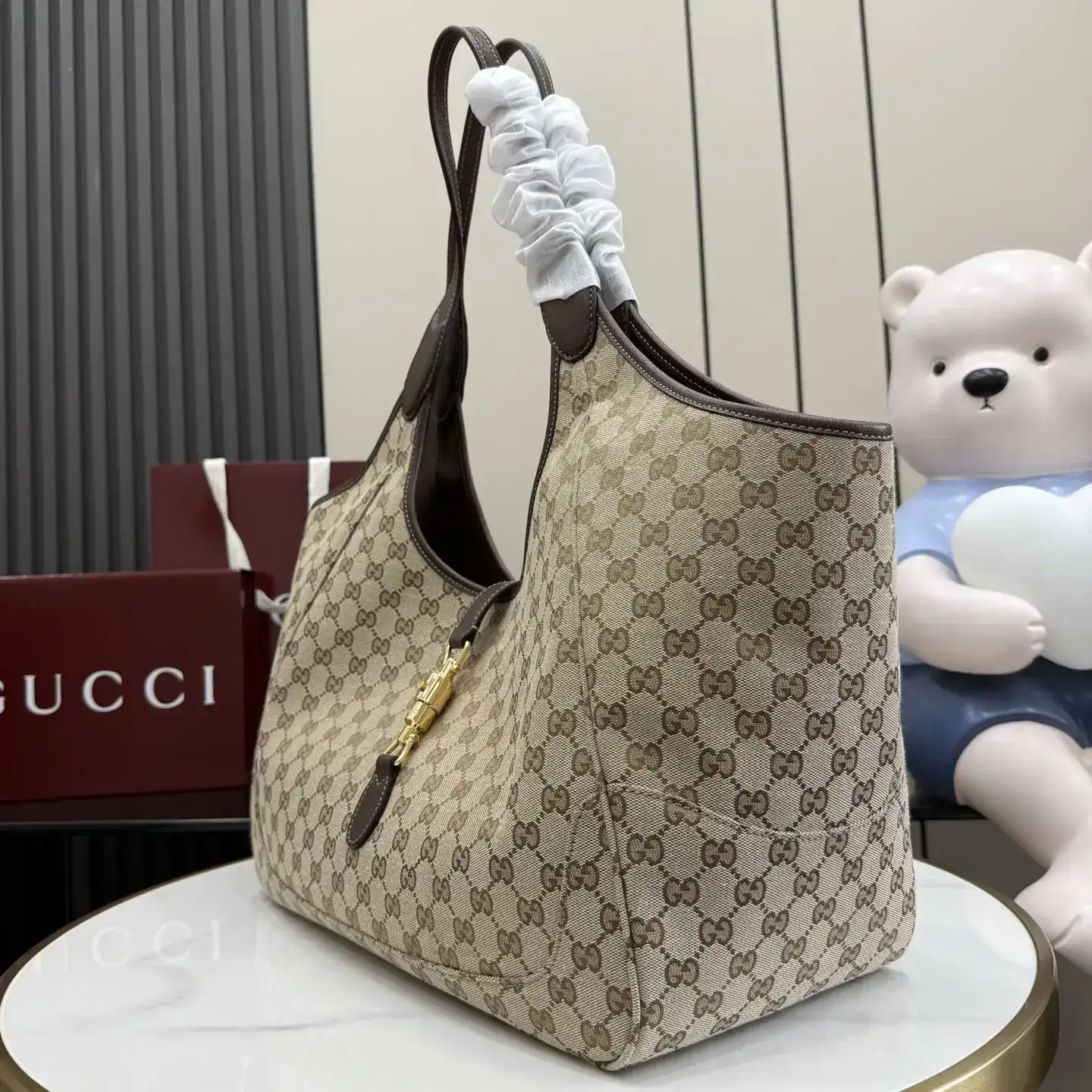 Gucci Brown Quilted Leather Tote Bag product photo from LabelPicks