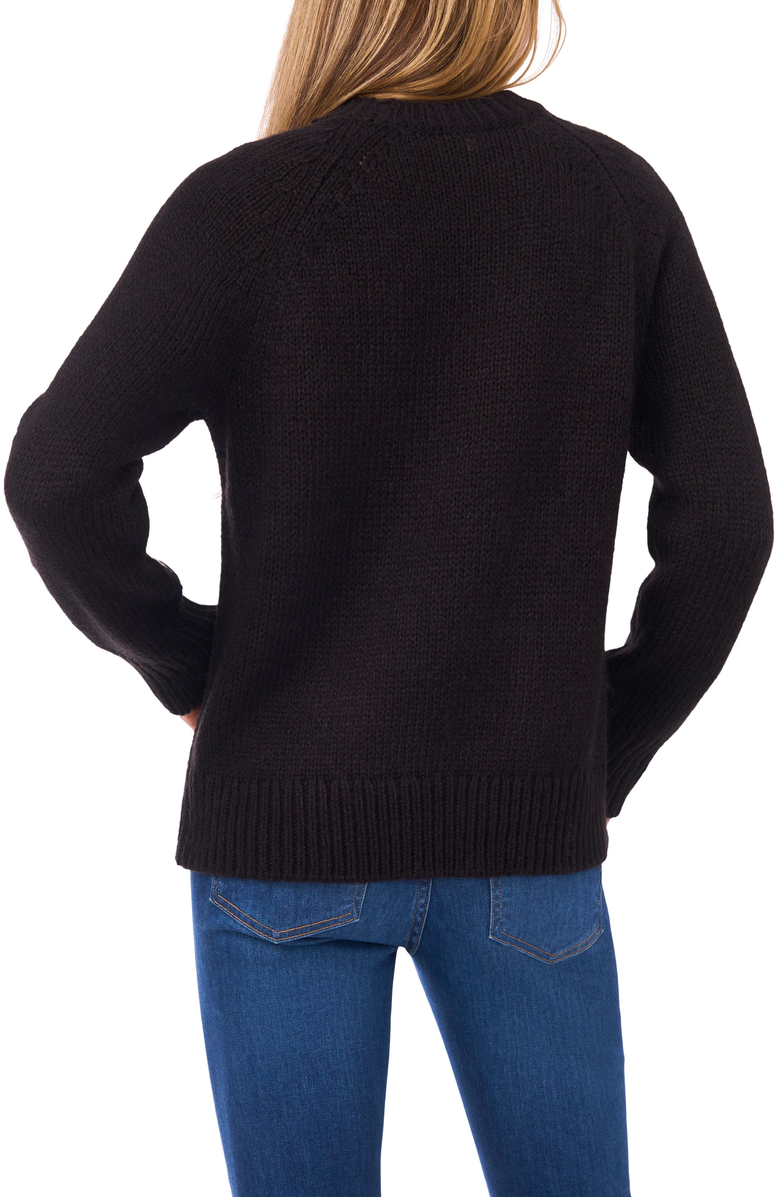 Halogen® Embroidered Floral Sweater