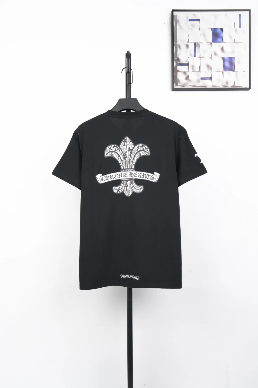 Chrome Hearts Black Distressed Sanskrit Iris T-Shirt product photo from LabelPicks