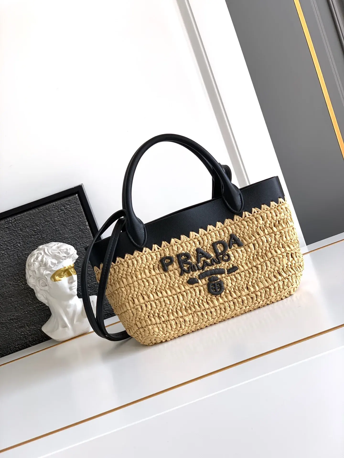 Prada Straw Woven Tote Bag product photo from LabelPicks