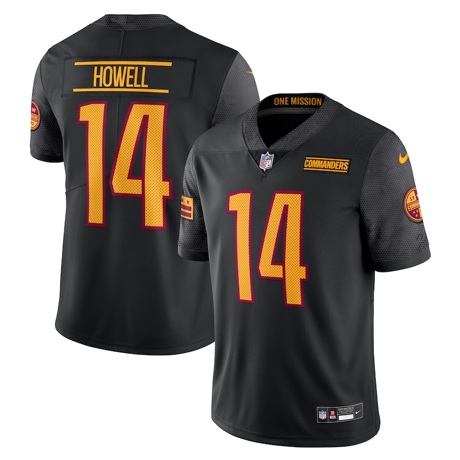 Sam Howell Washington Commanders Nike Alternate Vapor Untouchable Limited Jersey - Black